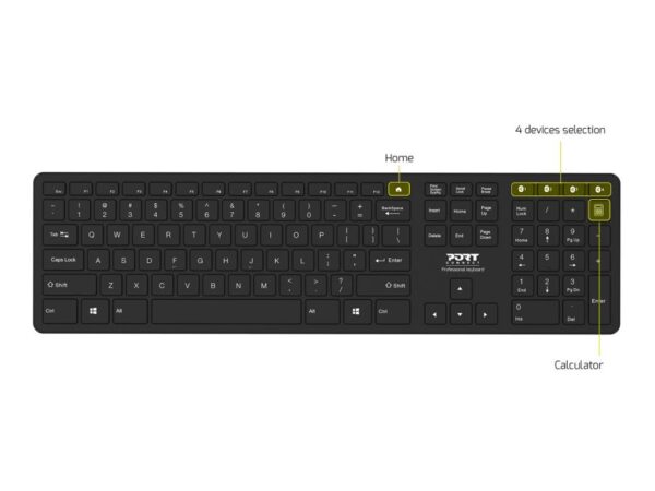 PORT DESIGNS US Keyboard Office Pro Bluetooth US