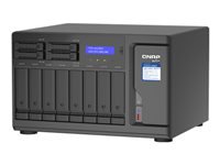 QNAP 12-Bay TurboNAS 8×3.5p HDD + 42.5p SSD SATA 6G Intel Xeon W-1250 6 cores 12 threads 3.3GHz 16Go DDR4 ECC RAM