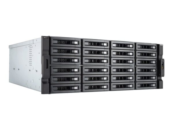 QNAP 24-Bay 4U Rackmount NAS Intel Xeon E-2236 6 cores/12 threads 3.4GHz processor 128Go ECC DDR4 24×2.5p/3.5p SATA