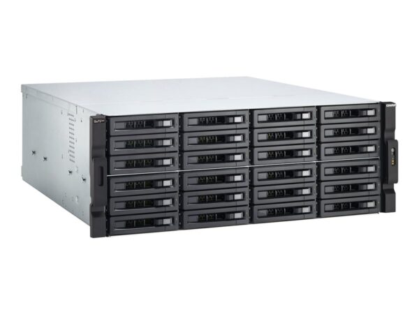 QNAP 24-Bay 4U Rackmount NAS Intel Xeon E-2236 6 cores/12 threads 3.4GHz processor 128Go ECC DDR4 24×2.5p/3.5p SATA