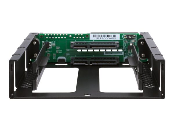 QNAP 3.5p SATA to dual 2.5p SATA drive adapter up to 9.5mm 2.5p drive height support HW RAID 0/1 JBOD Individual disk modes