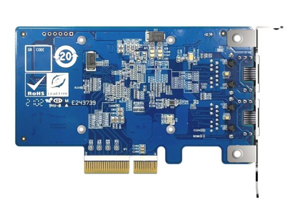 QNAP Dual-port 10GBASE-T 10GbE network expansion card Intel X710 PCIe Gen3x4