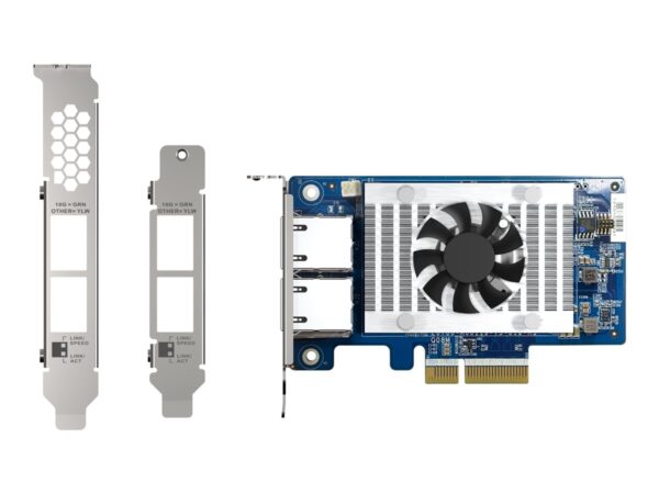 QNAP Dual-port 10GBASE-T 10GbE network expansion card Intel X710 PCIe Gen3x4