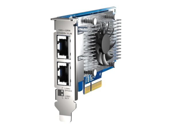 QNAP Dual-port 10GBASE-T 10GbE network expansion card Intel X710 PCIe Gen3x4