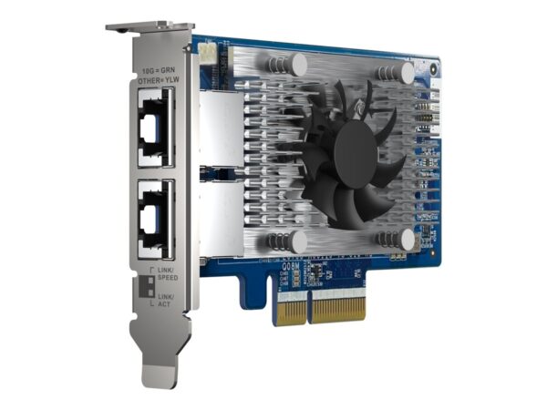 QNAP Dual-port 10GBASE-T 10GbE network expansion card Intel X710 PCIe Gen3x4