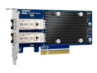 QNAP Dual-port SFP+ 10GbE network expansion card low-profile form factor PCIe Gen3 x8