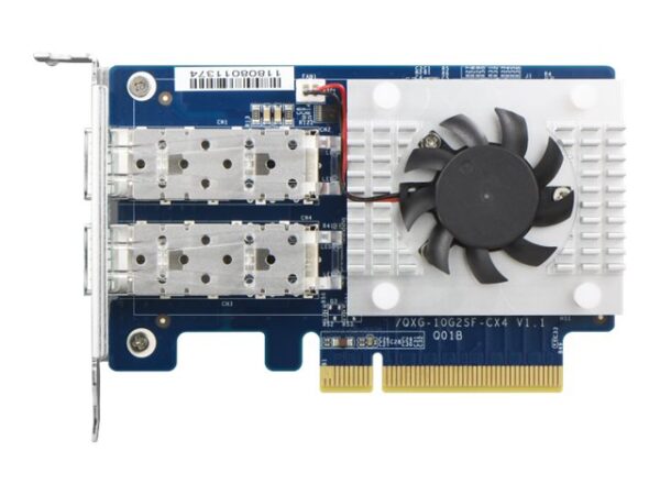 QNAP Dual-port SFP+ 10GbE network expansion card low-profile formfactor PCIe Gen3 x8