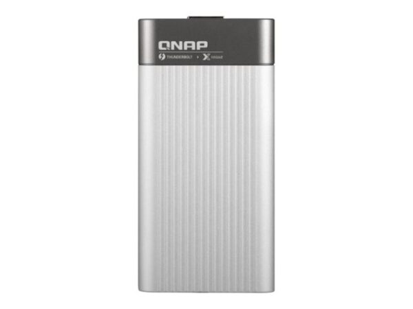 QNAP LAN QNA-T310G1T 1x10GbE NBASE-T Single port Thunderbolt3 to single port 10GbE NBASE-T adapter bus powered