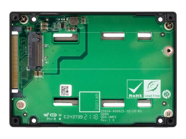 QNAP QDA-UMP4A U.2 NVMe to M.2 NVMe SSD PCIe adapter 7mm