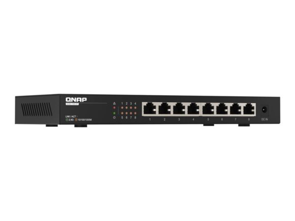 QNAP QSW-1108-8T 8 port 2.5Gbps auto negotiation 2.5G/1G/100M unmanaged switch