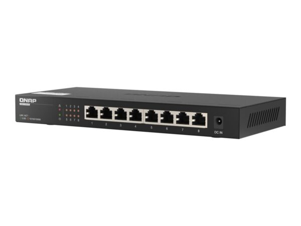 QNAP QSW-1108-8T 8 port 2.5Gbps auto negotiation 2.5G/1G/100M unmanaged switch