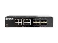 QNAP QSW-3216R-8S8T Unmanaged Switch 16 port of 10GbE port speed 8 port SFP+ 8 port 10gbE RJ45 half-rackmount design