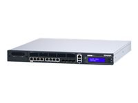 QNAP QuCPE-7012-D2146NT-32G Intel Xeon D-2146NT 8×2.5GbE RJ45 ports and 4x10GbE SFP+ ports 1x network module 1x PCIe Gen3 x8