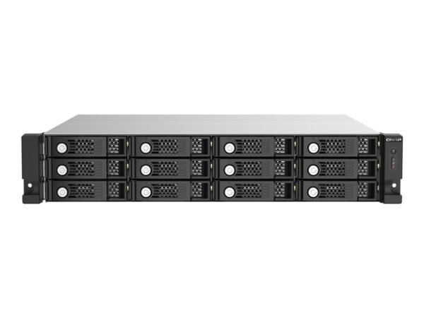 QNAP TL-R1220SEP-RP 12-bay 2U rackmount SAS 12Gbps JBOD expansion enclosure with SAS expander 12Gbps & SAS/SATA 6Gbps drives