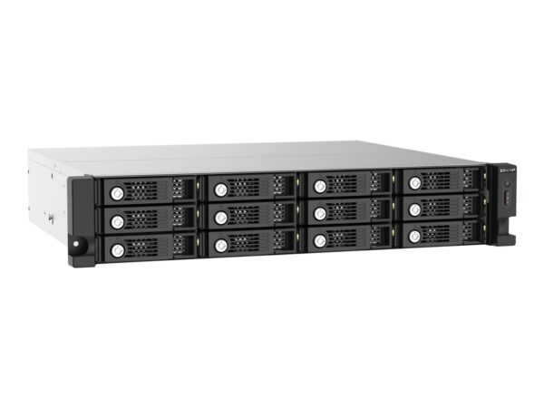QNAP TL-R1220SEP-RP 12-bay 2U rackmount SAS 12Gbps JBOD expansion enclosure with SAS expander 12Gbps & SAS/SATA 6Gbps drives