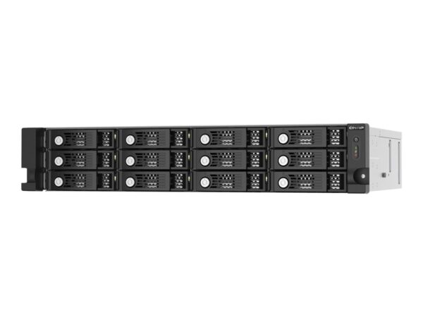 QNAP TL-R1220SEP-RP 12-bay 2U rackmount SAS 12Gbps JBOD expansion enclosure with SAS expander 12Gbps & SAS/SATA 6Gbps drives