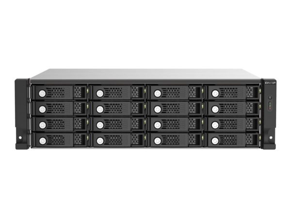 QNAP TL-R1620SEP-RP 16-bay 3U rackmount SAS 12Gbps JBOD expansion enclosure with SAS expander 12Gbps & SAS/SATA 6Gbps drives