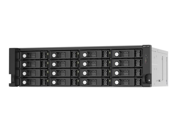QNAP TL-R1620SEP-RP 16-bay 3U rackmount SAS 12Gbps JBOD expansion enclosure with SAS expander 12Gbps & SAS/SATA 6Gbps drives