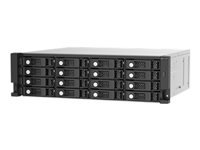 QNAP TL-R1620SEP-RP 16-bay 3U rackmount SAS 12Gbps JBOD expansion enclosure with SAS expander 12Gbps & SAS/SATA 6Gbps drives