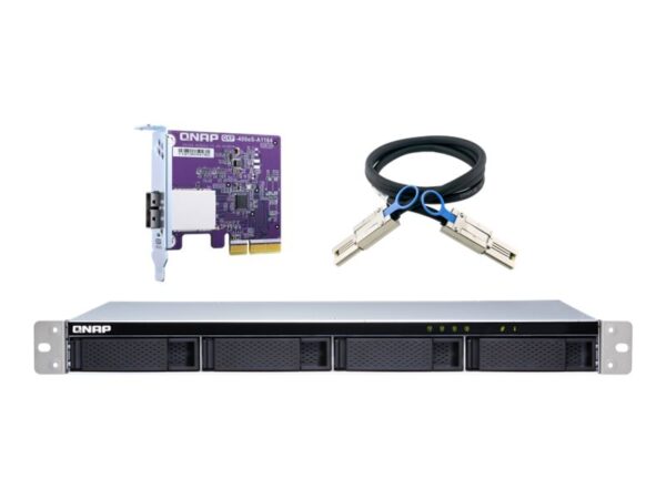 QNAP TL-R400S 4-bay 1U rackmount SATA JBOD expansion unit