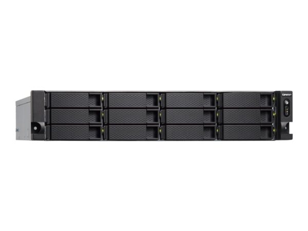 QNAP TS-1283XU-RP-E2124-8G 12-Bay NAS E-2124 8Go DDR4 12×2.5p/3.5p SATA HDD/SSD 4 GigaLan 2x10GbE SFP