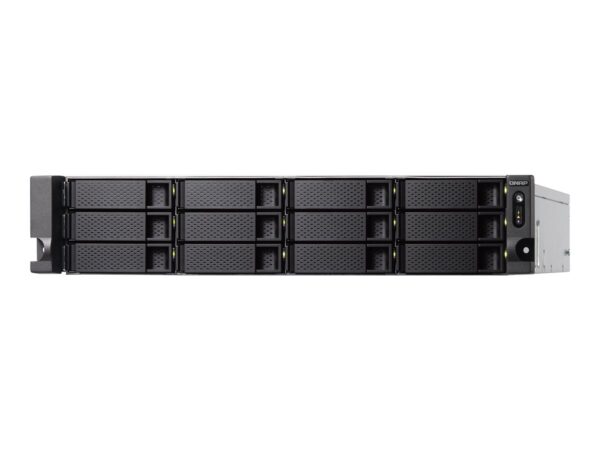 QNAP TS-1283XU-RP-E2124-8G 12-Bay NAS E-2124 8Go DDR4 12×2.5p/3.5p SATA HDD/SSD 4 GigaLan 2x10GbE SFP