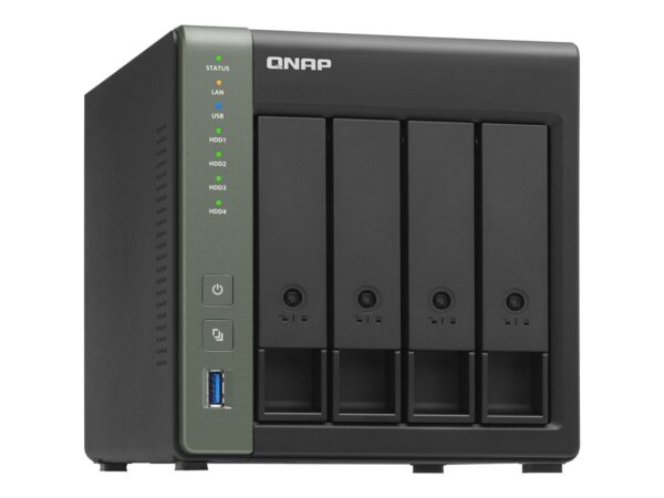 QNAP TS-431X3-4G 4-Bay NAS AL314 4Go DDR3L SODIMM RAM SATA 6Gb/s 1x 10GbE SFP+ LAN 1×2.5GbE + 1xGbE LAN
