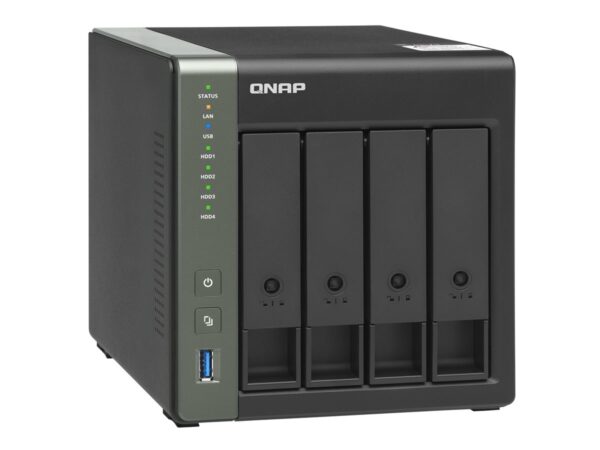 QNAP TS-431X3-4G 4-Bay NAS AL314 4Go DDR3L SODIMM RAM SATA 6Gb/s 1x 10GbE SFP+ LAN 1×2.5GbE + 1xGbE LAN