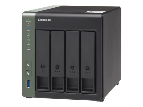 QNAP TS-431X3-4G 4-Bay NAS AL314 4Go DDR3L SODIMM RAM SATA 6Gb/s 1x 10GbE SFP+ LAN 1×2.5GbE + 1xGbE LAN