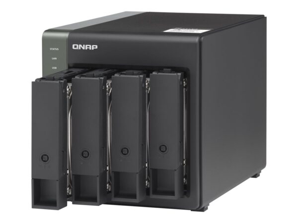 QNAP TS-431X3-4G 4-Bay NAS AL314 4Go DDR3L SODIMM RAM SATA 6Gb/s 1x 10GbE SFP+ LAN 1×2.5GbE + 1xGbE LAN