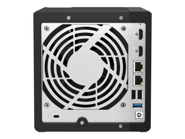 QNAP TS-453E-8G 4-bay desktop NAS Intel Celeron J6412 4C 2.0GHz burst 2.6GHz onboard 8Go RAM 2xHDMI 1.4b 2xM.2 2280 PCIe slots