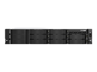 QNAP TS-855eU-RP-8G 8-bay short depth rackmount NAS Intel Atom C5125 8C 2.8GHz 8GB RAM 2×2.5GbE 2xM.2 2280 2xPCIe Gen3 1x250W R PSU