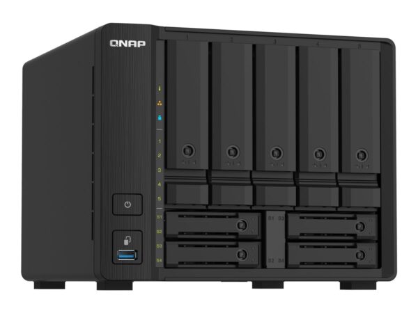 QNAP TS-932PX-4G 9-Bay NAS AL324 4Go DDR4 SODIMM 5×3.5p 4×2.5p drive slots 2x10GbE SFP+ LAN 2×2.5GbE LAN 3xUSB 3.2 Gen1