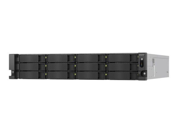 QNAP TS-h1277AXU-RP-R5-16G 2U 12-bay NAS AMD Ryzen 5 Pro 7645 6C/12T boost up to 5.1GHz 16Go DDR5 non-ECC RAM