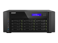 QNAP TS-h1290FX-7302P-256G 12-Bay NAS AMD EPYC 7302P 16-core up to 3.3GHz 12×2.5p U.2 NVMe/SATA SSD bays 256Go RDIMM ECC