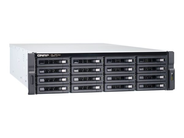 QNAP TS-h1677XU-RP-3700X-32G 16-bay QuTS hero NAS AMD Ryzen 7 3700X 8c 3.6GHz 32Go RAM 2xGbE 2x10GbE USB