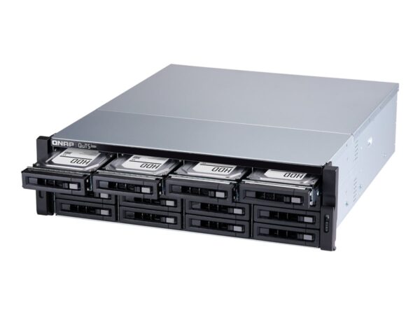 QNAP TS-h1677XU-RP-3700X-32G 16-bay QuTS hero NAS AMD Ryzen 7 3700X 8c 3.6GHz 32Go RAM 2xGbE 2x10GbE USB