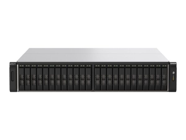QNAP TS-h2490FU-7232P-64G 24-Bay all-flash NAS AMD EPYC 7232P NVMe Gen3x4 64Go RAM 2×2.5GbE LAN 2x25GbE SFP28