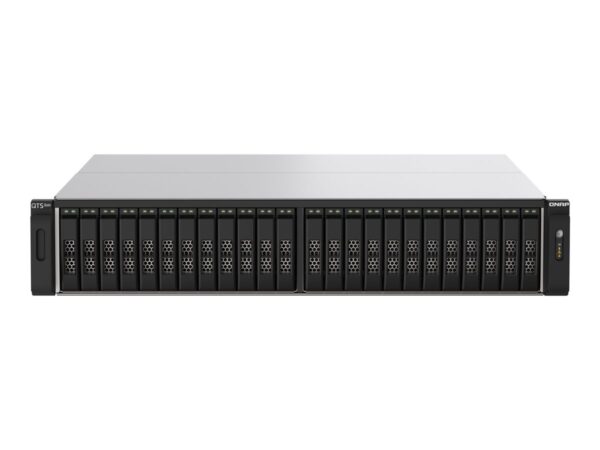 QNAP TS-h2490FU-7302P-128G 24-Bay all-flash NAS AMD EPYC 7302P NVMe Gen3x4 128Go RAM 2×2.5GbE LAN 4x25GbE SFP28