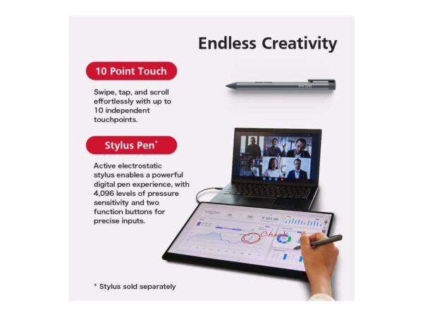 RICOH 15.6p 169 1920×1080 OLED 1ms 1000001 10-point Multi-Touch USB-C Powered Ultra-Lightweight Portable Monitor
