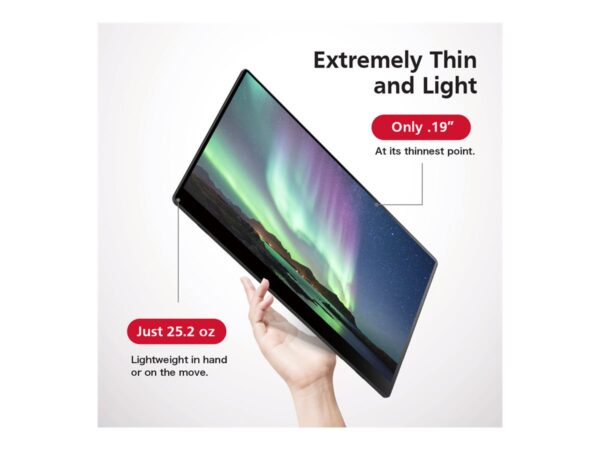 RICOH 15.6p 169 1920×1080 OLED 1ms 1000001 Wireless/Miracast 10-point Multi-Touch USB-C/Li-Ion Battery Powered