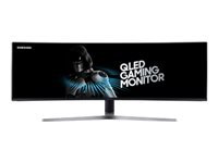 SAMSUNG C49HG90DMU 49in 32:9 Curved 1800R 3840×1080 VA QLED HDR 1ms MPRT 144Hz HDMIx2 DP Dual hinge height adj stand VESA