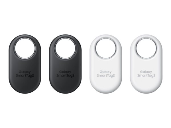 SAMSUNG Galaxy SmartTag2 – Balise Bluetooth anti-perte – noir, blanc (pack de 4)