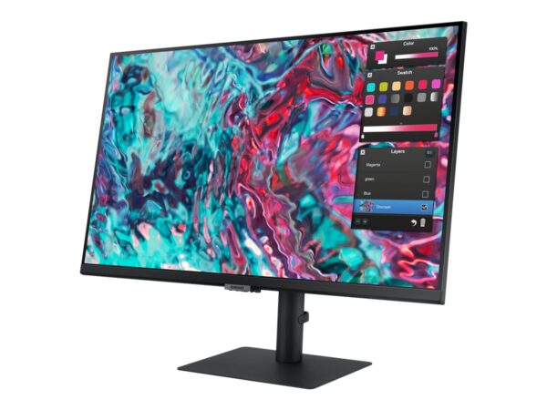 SAMSUNG LS27B800TGUXEN 27p S80TB UHD 3840×2160 2x Thunderbolt 4& Lan port Daisy Chain Built-in speakers Intelligent