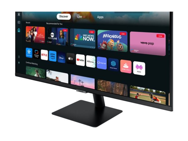 SAMSUNG LS27DM500EUXEN SMART moniteur TV –  27″ – 1920 x 1080 Full HD @ 60 Hz – VA – 250 cd/m² – 3000:1 – HDR10 – 4ms – 2xHDMI- HP