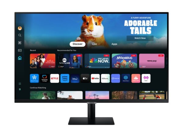 SAMSUNG LS27DM500EUXEN SMART moniteur TV –  27″ – 1920 x 1080 Full HD @ 60 Hz – VA – 250 cd/m² – 3000:1 – HDR10 – 4ms – 2xHDMI- HP