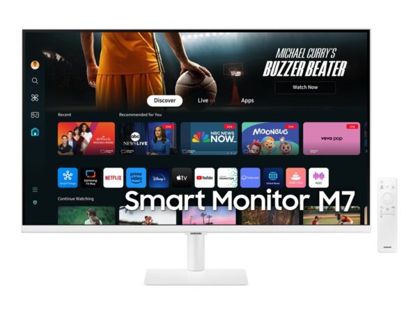 SAMSUNG LS32DM703UUXEN 32p UHD VA 60Hz Smart Monitor M7 7ms White HDMI