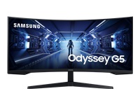 SAMSUNG ODYSSEY G5 – LC34G55T 34p 165Hz – Ecran gaming incurvé – UWQHD 3440×1440 – VA – 1ms – HDR10 – 250cd/m² – 2500 : 1 – HDMI- DP