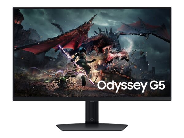 SAMSUNG ODYSSEY G5 – LS27DG500  27p 180Hz -Ecran gaming- WQHD 2560×1440 –  IPS – 1ms – HDR400 – 350cd/m² – 2500 :1 -HDMI -DP