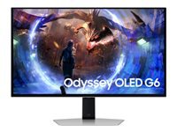 SAMSUNG Odyssey OLED G6 S27DG600SU –  27″ – 2560 x 1440 QHD @ 360 Hz – 250 cd/m² – 1000000:1 – HDR10+ Gaming – 0.03 ms – 2xHDMI, DP
